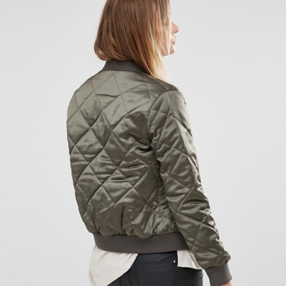 ASOS New Look Quilted Bomber